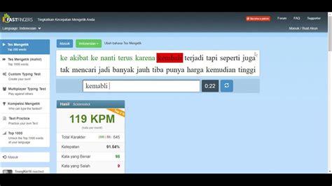 ztype bahasa indonesia|Tes Mengetik cepat Indonesia, Typing Test Speed Online Tes .